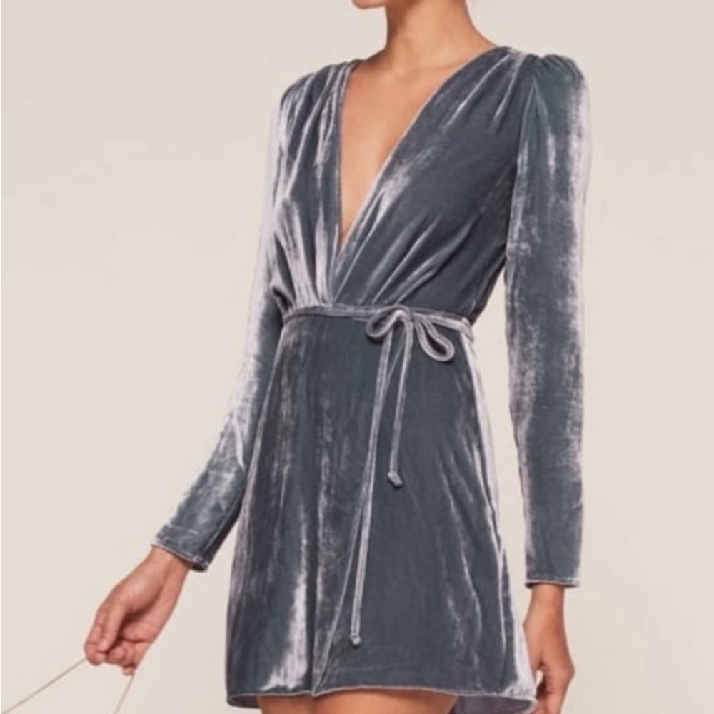 Reformation Velvet Chrissy Dress
